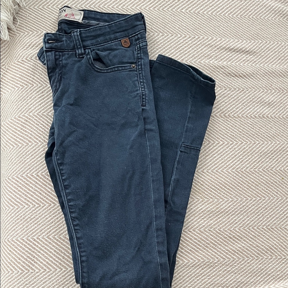 Burton Women's Navy Skinny Jeans